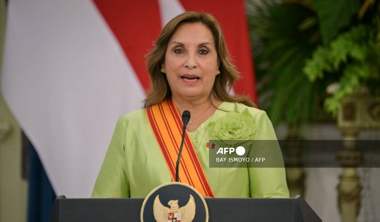 La presidenta de Perú, Dina Boluarte