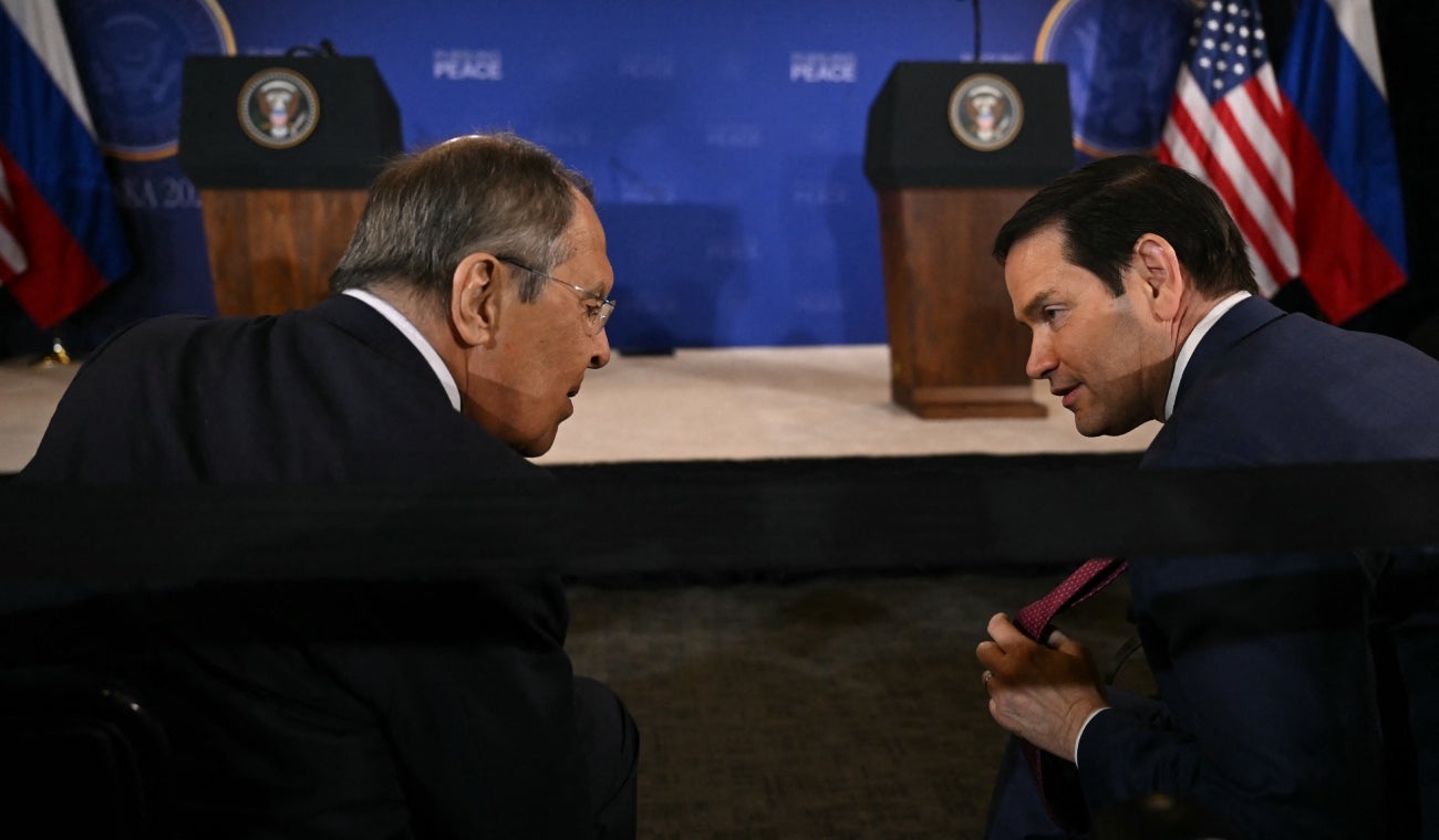 Serguéi Lavrov y Marco Rubio