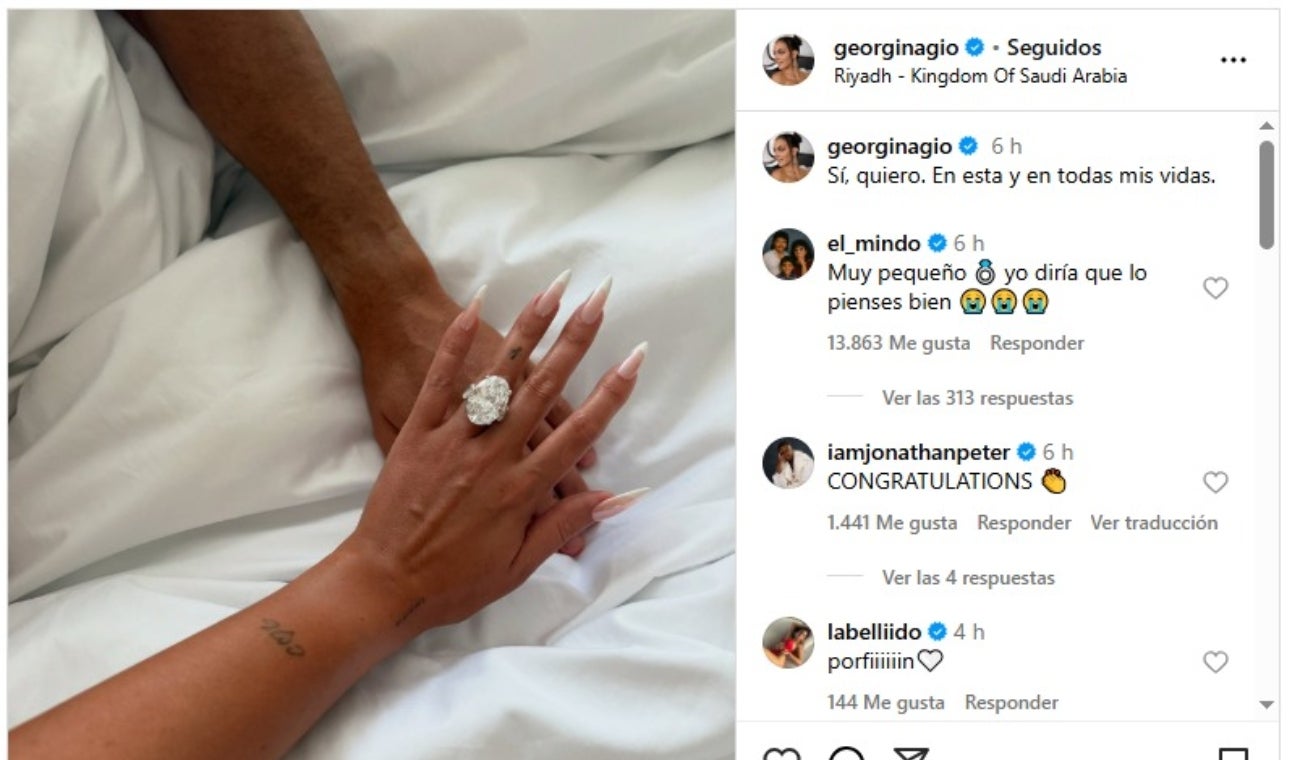 COSTO del ANILLO que Cristiano Ronaldo regaló a Georgina
