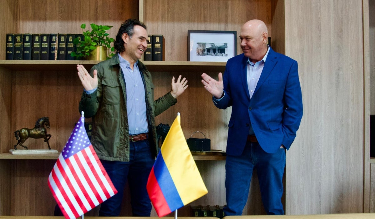 Federico Gutiérrez con embajador de Estados Unidos