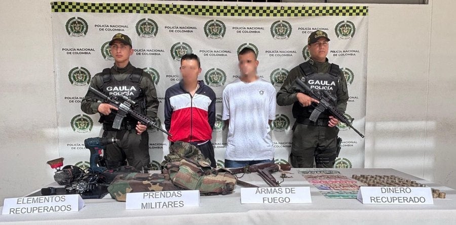 Los capturados habían llegado al municipio de Fusagasugá