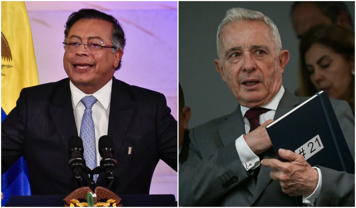 Gustavo Petro y Álvaro Uribe