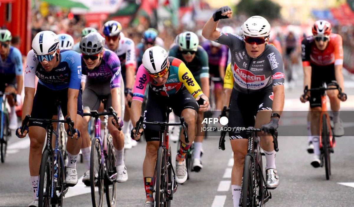 Resultados de la 8ª etapa de la Vuelta a España: Jasper Philipsen se lleva la victoria en la etapa entre Monzón y Zaragoza