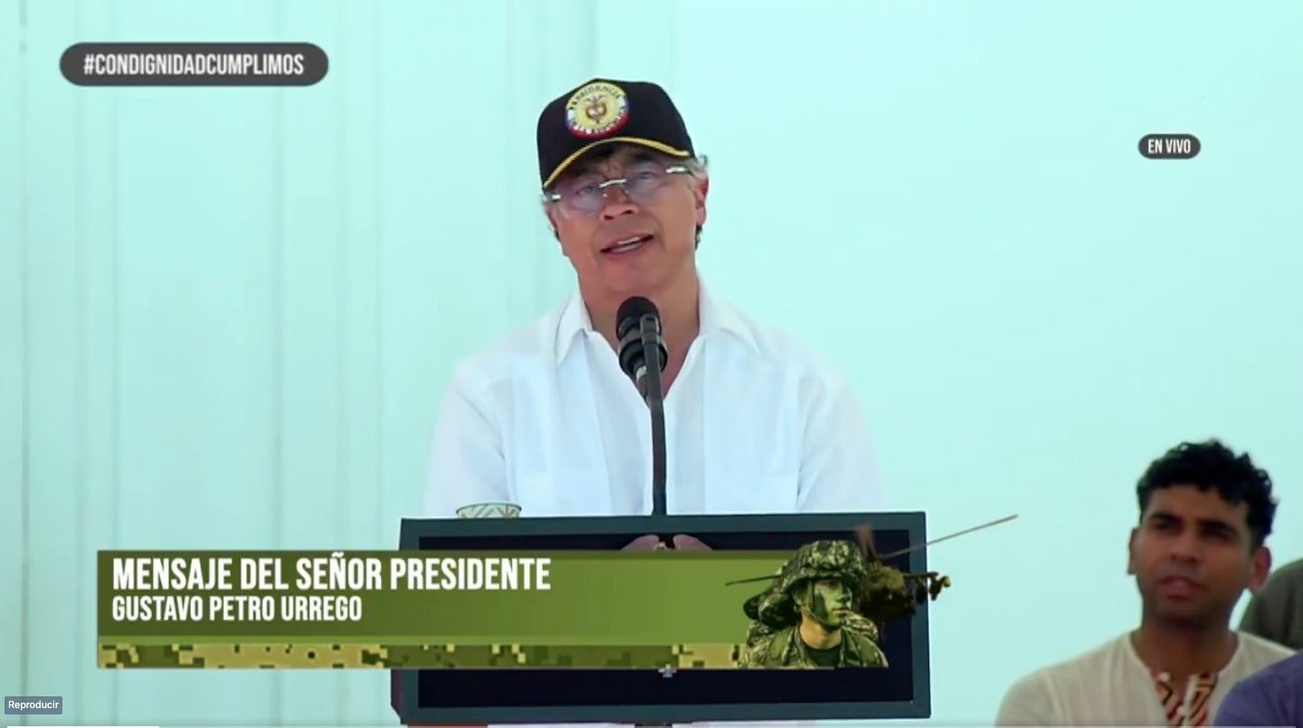 El presidente de Colombia, Gustavo Petro