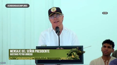 El presidente de Colombia, Gustavo Petro
