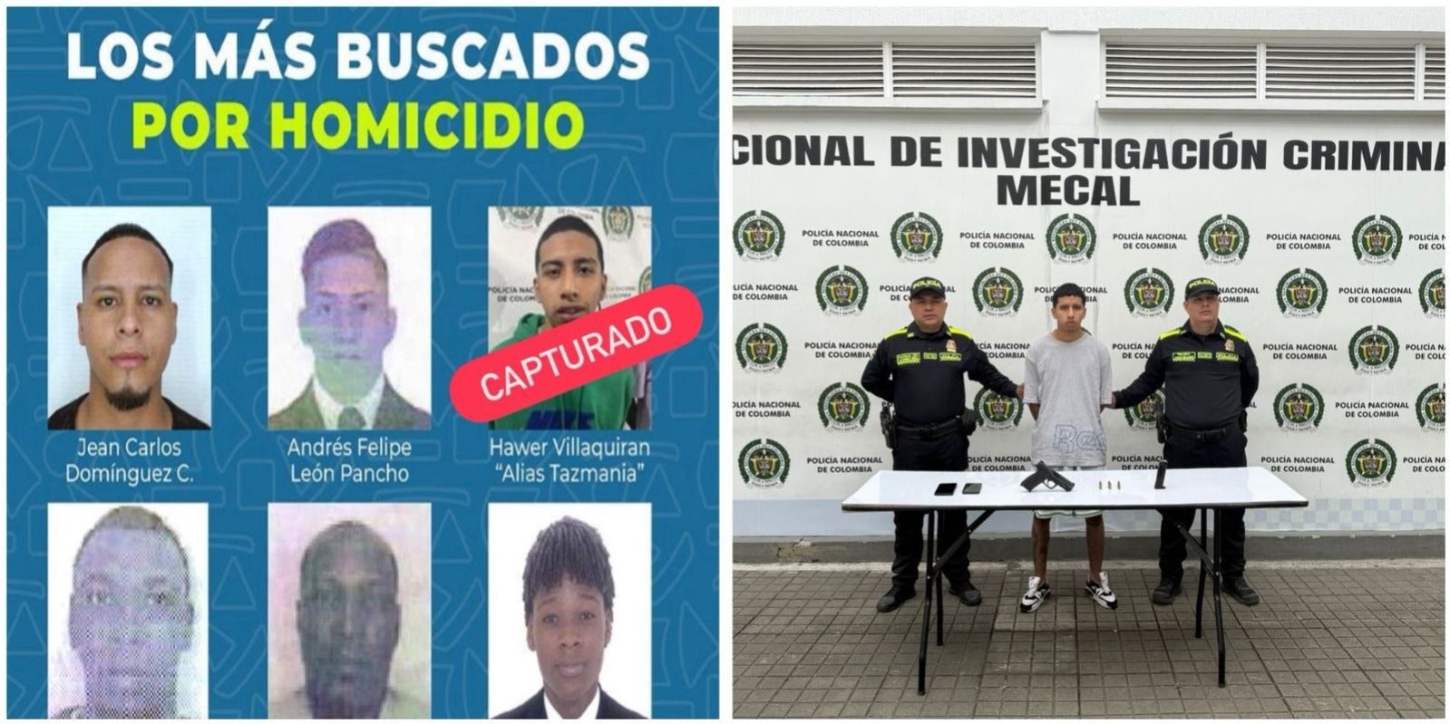 El detenido se encontraba en el cartel de los más buscados por el delito de homicidio
