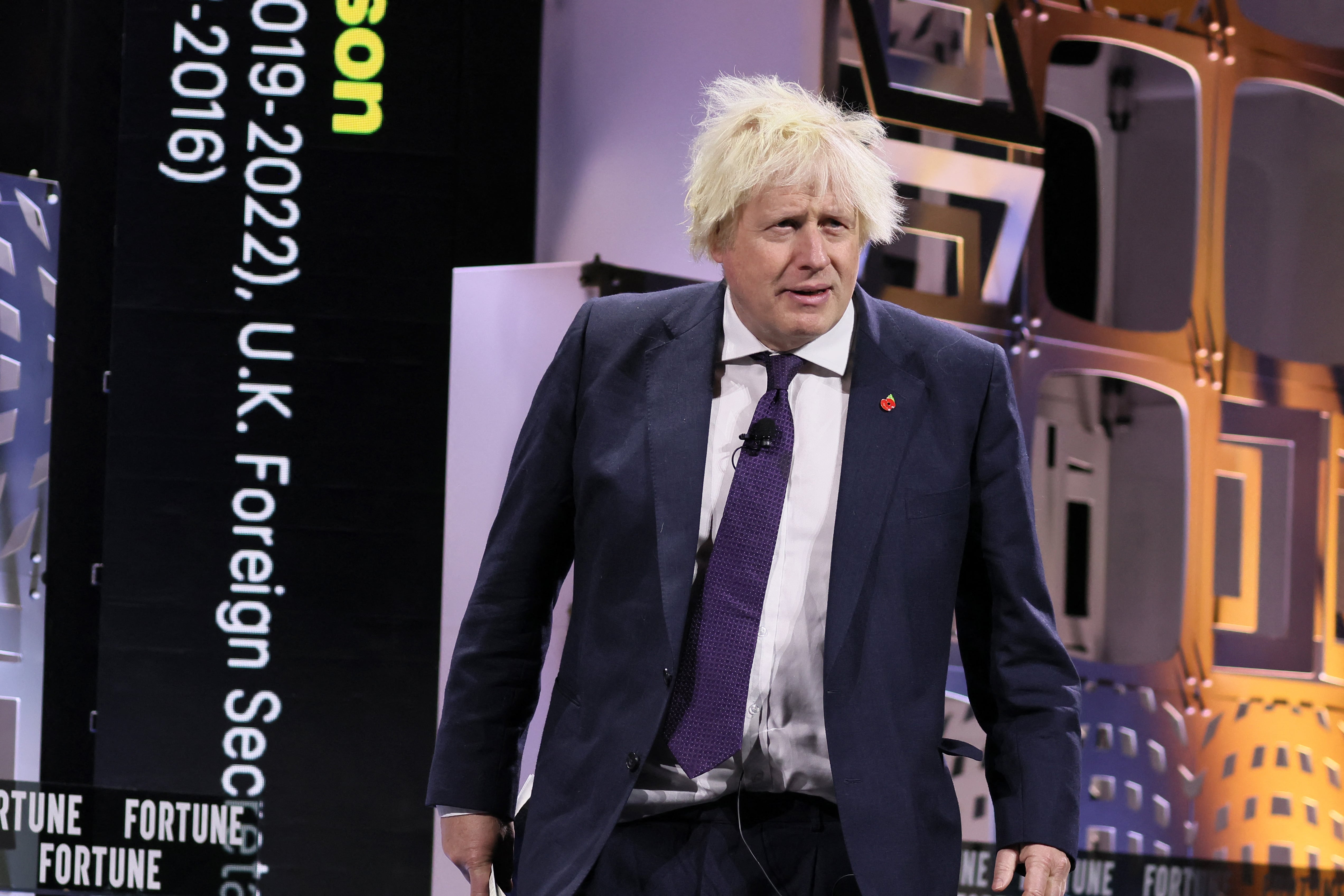 Exprimer ministro británico Boris Johnson