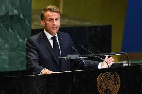Emmanuel Macron, presidente de Francia