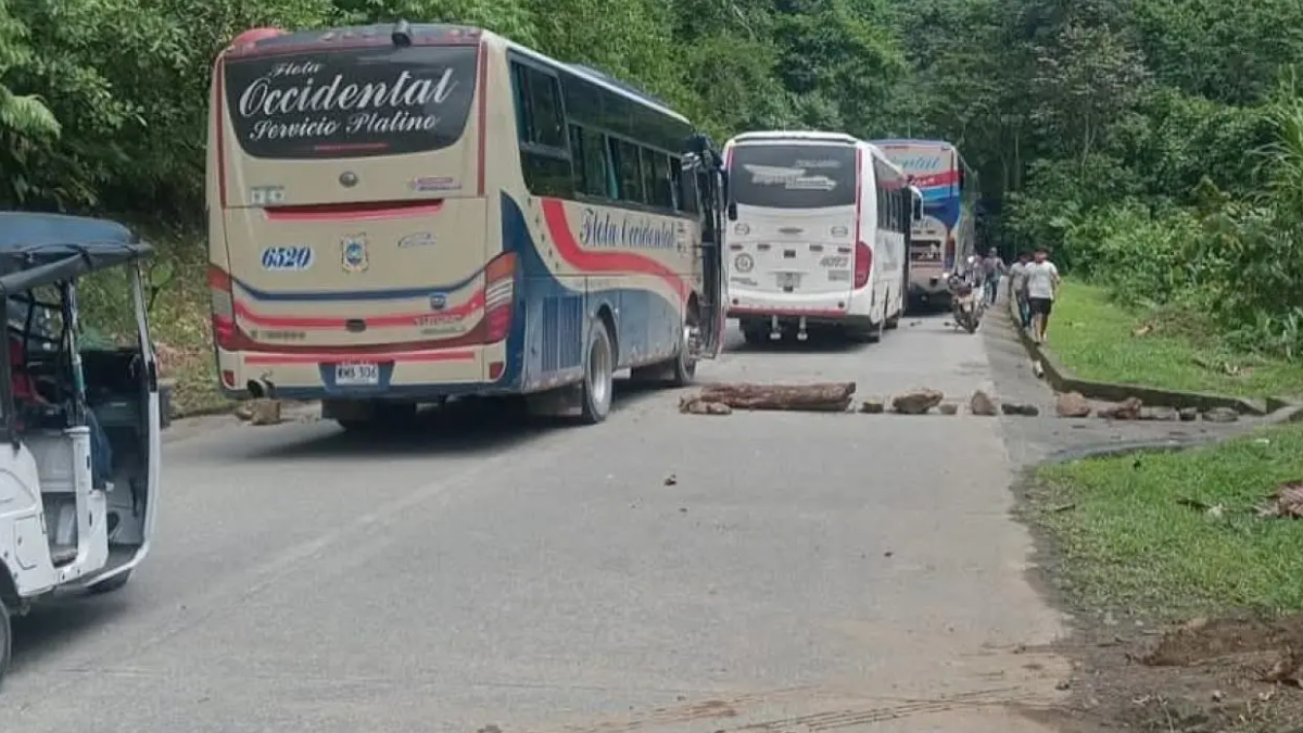 Bloqueada la vía Panamericana entre Risaralda y Chocó
