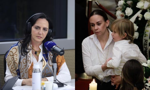 Combo de imágenes de María Fernanda Cabal y María Claudia Tarazona
