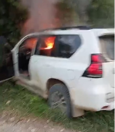Vehículo Quemado