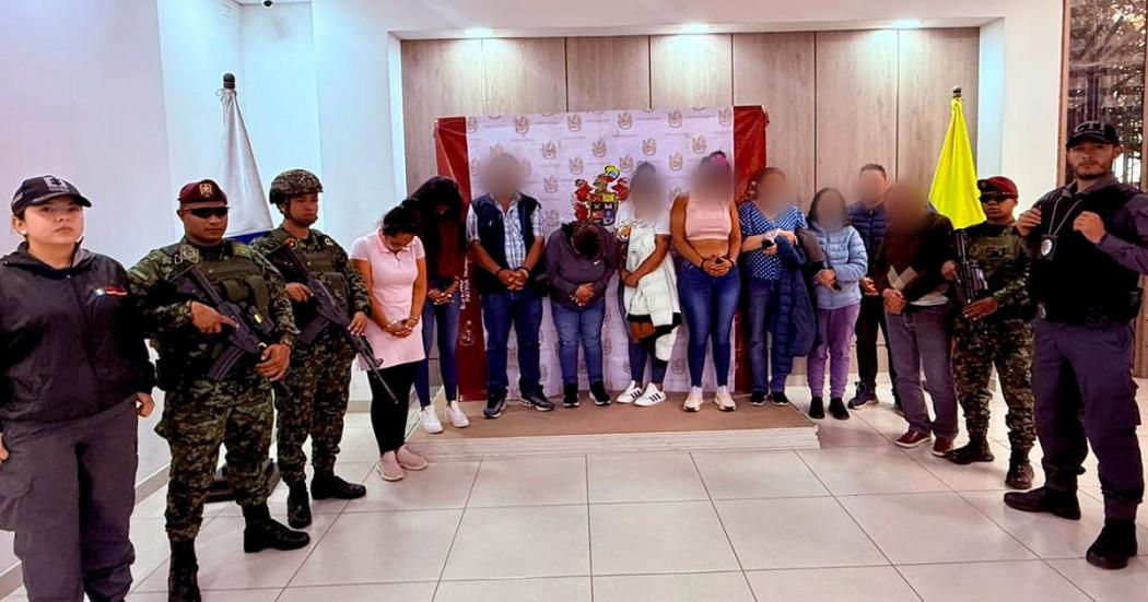 Entre los capturados se encontraron siete mujeres