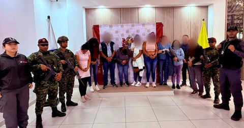 Entre los capturados se encontraron siete mujeres