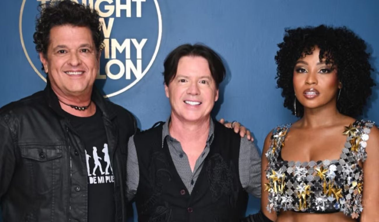 Carlos Vives y Goyo en el shotw de Jimmy Fallon