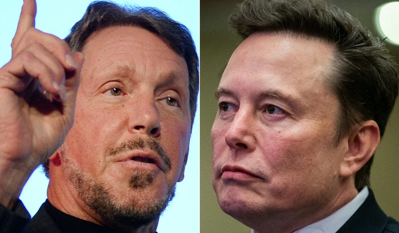Larry Ellison y Elon Musk
