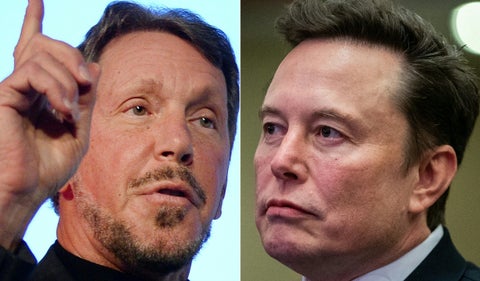 Larry Ellison y Elon Musk