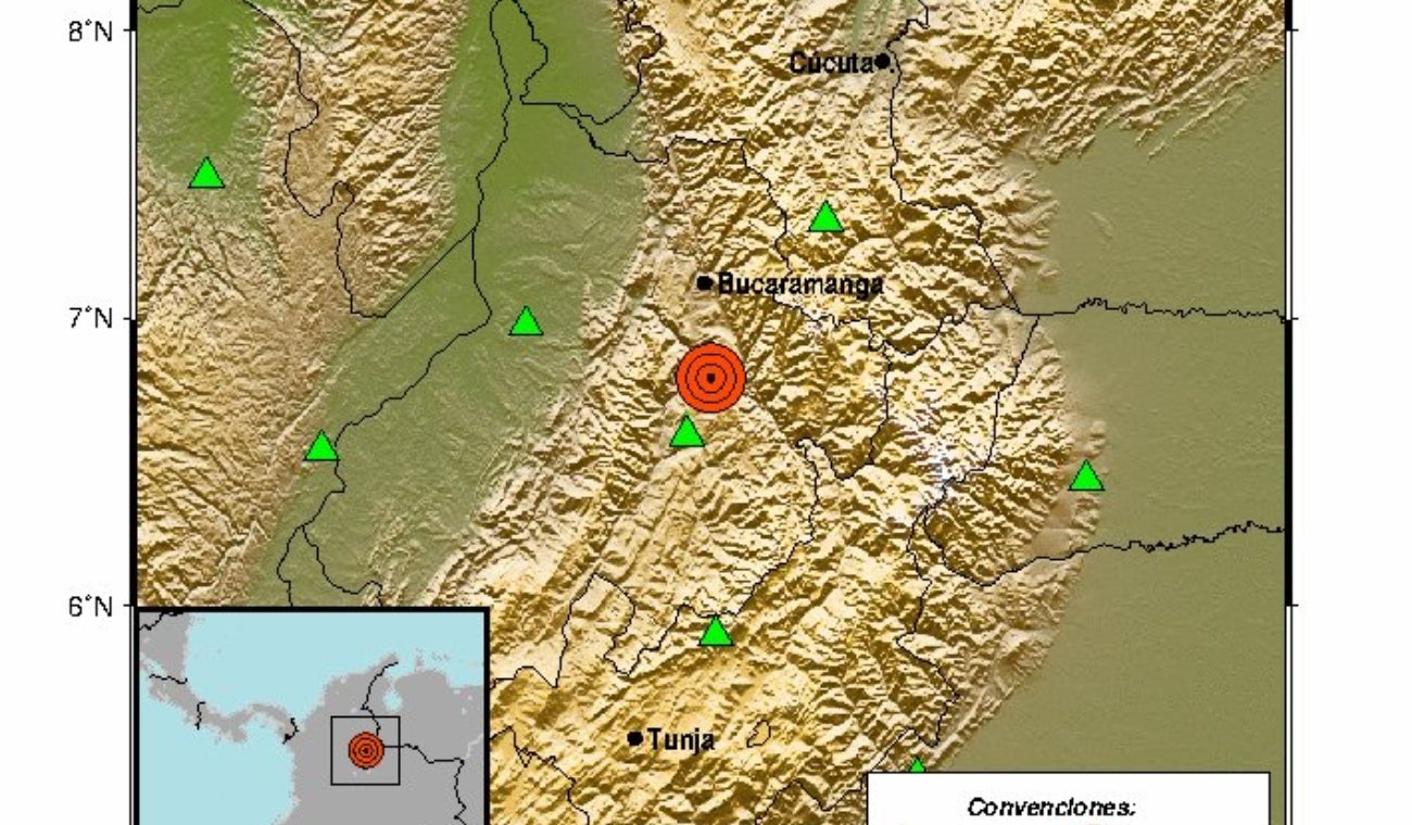 Temblor en Colombia