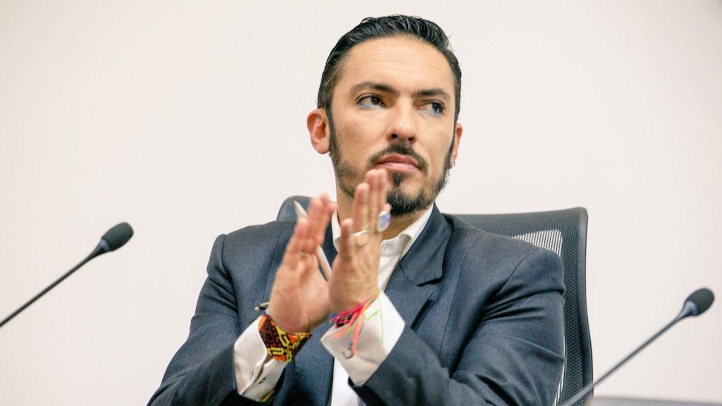 Imagen de archivo del ministro de la Igualdad, Juan Carlos Florián, en el Congreso de la República.