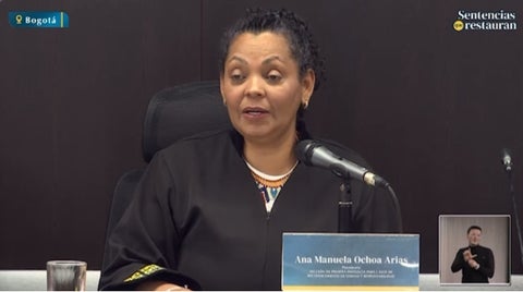 Magistrada de la JEP Ana Manuela Ochoa