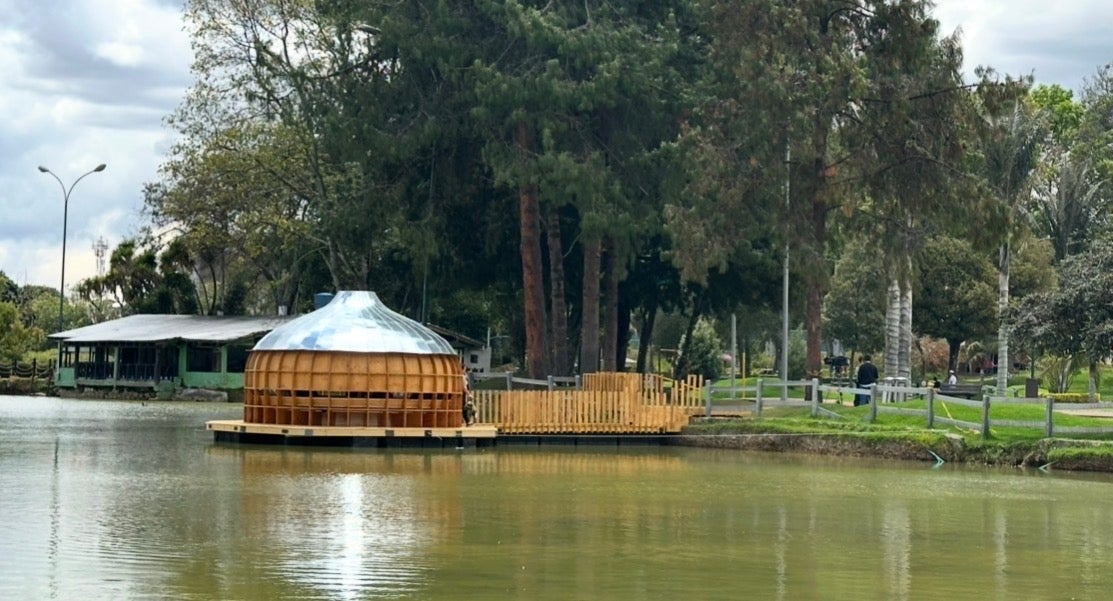 Cuna de humedales, obra en el Parque de los Novios