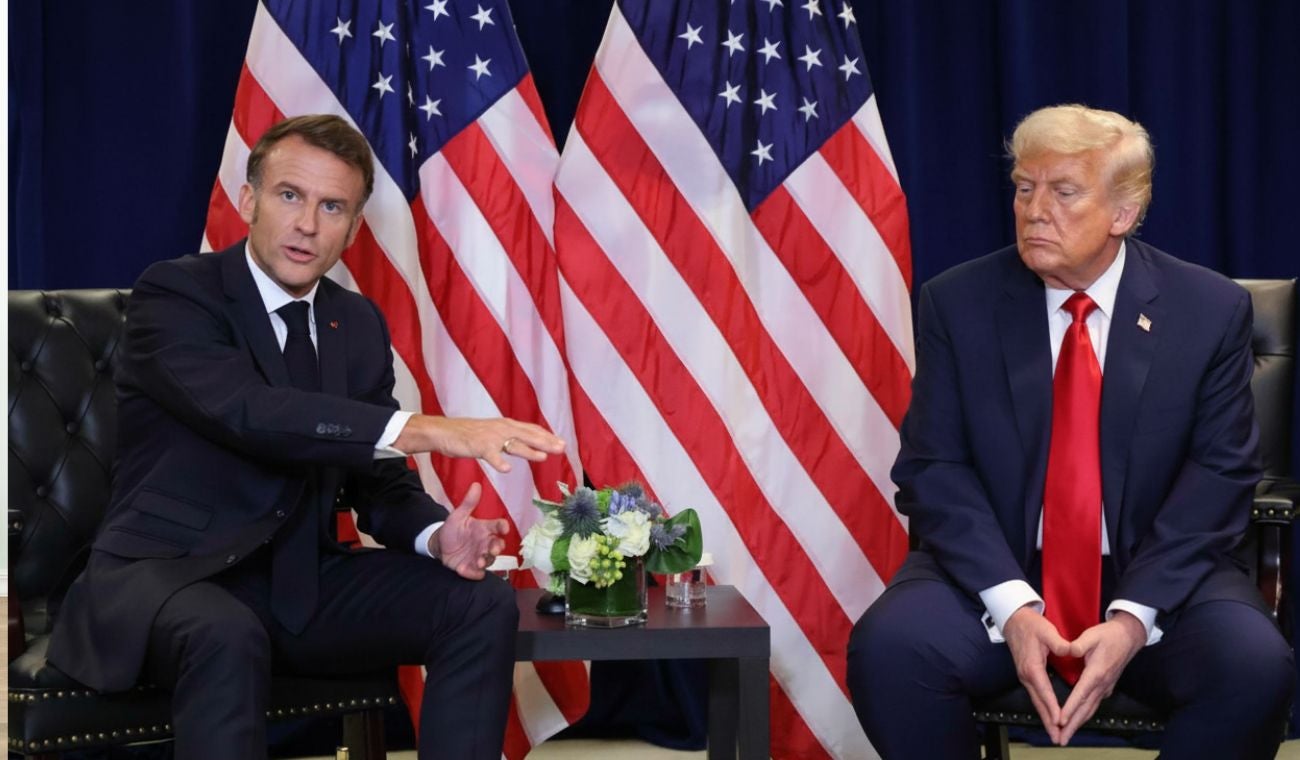 Emmanuel Macron y Donald Trump