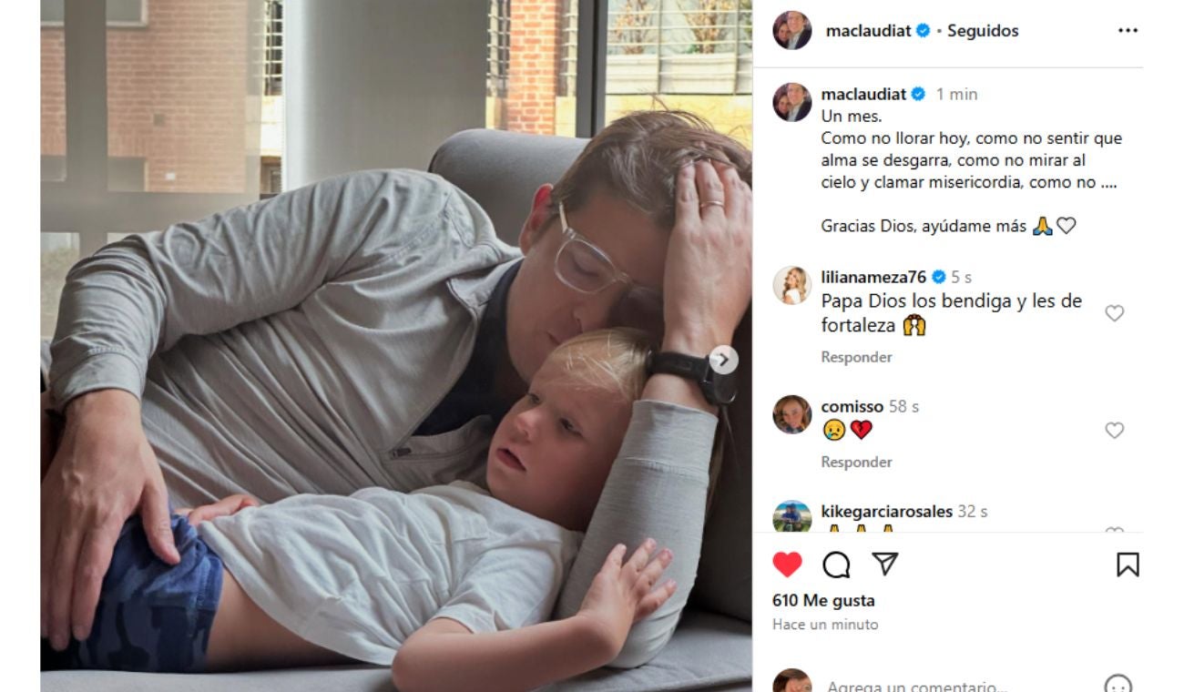 A un MES de su MUERTE, María Claudia Tarazona recordó a MIGUEL URIBE con emotivas fotos