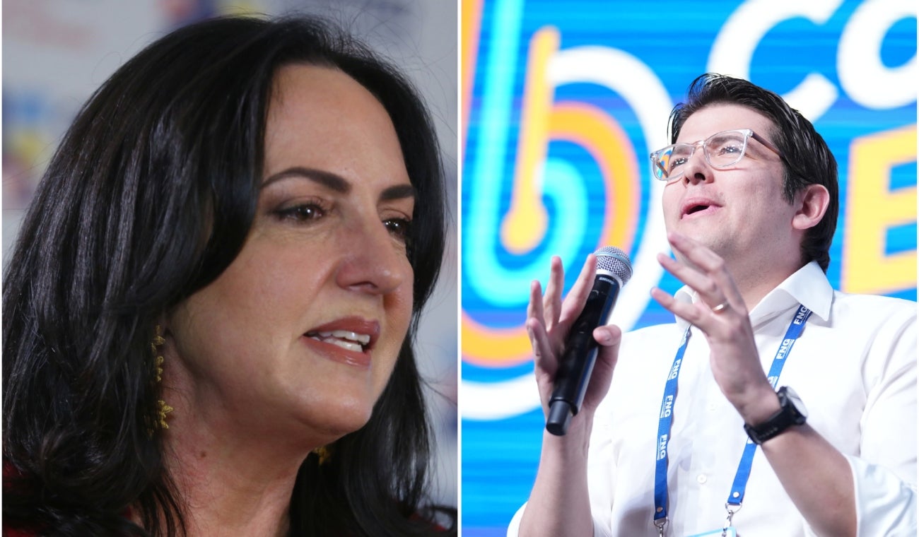 María Fernanda Cabal y Miguel Uribe