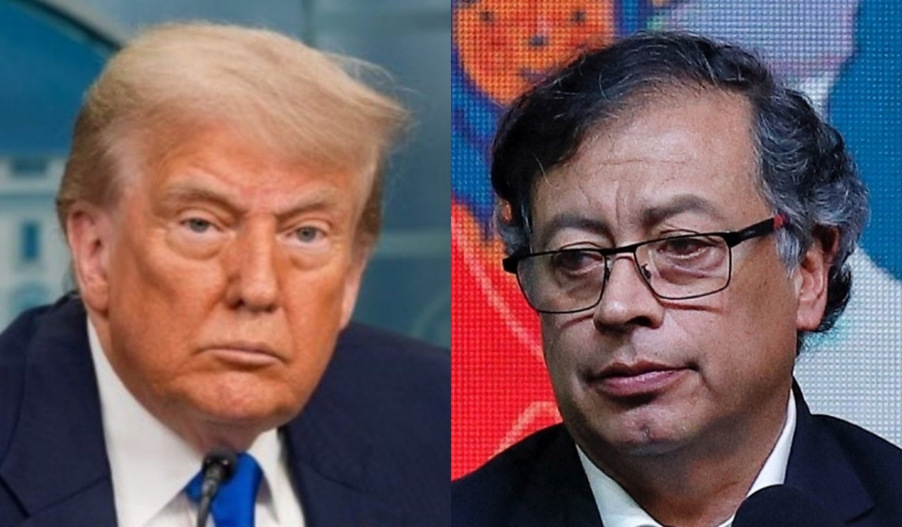 Donald Trump y Gustavo Petro