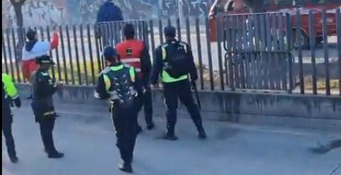 Funcionario de seguridad herido al evitar ingreso ilegal en estación San Mateo