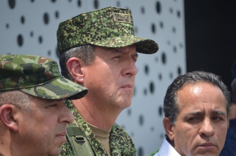 Almirante Francisco Cubides, comandante de las Fuerzas Militares