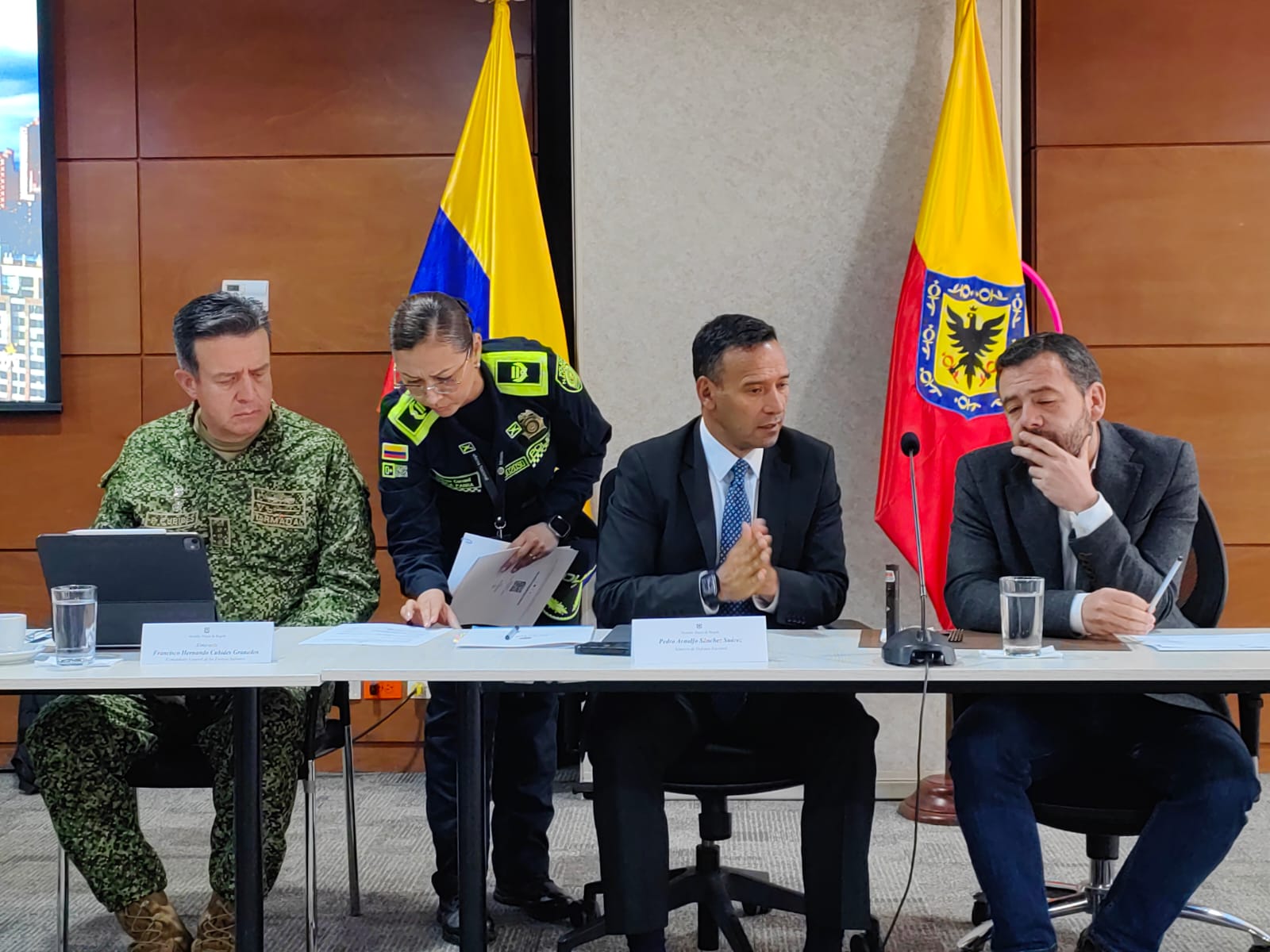 Consejo de seguridad en Bogotá