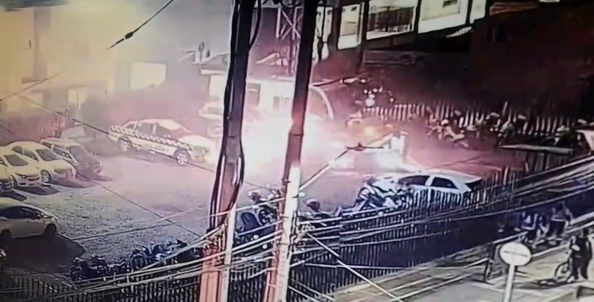 Incendio en estación de Policía de Funza (Cundinamarca)
