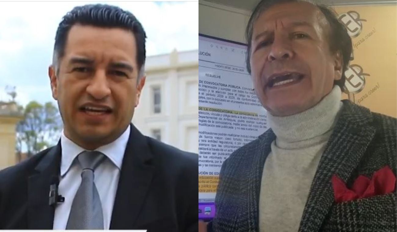 Andrés Idárraga y Pablo Bustos sobre presuntas irregularidades en elección de contralor de Antioquia.