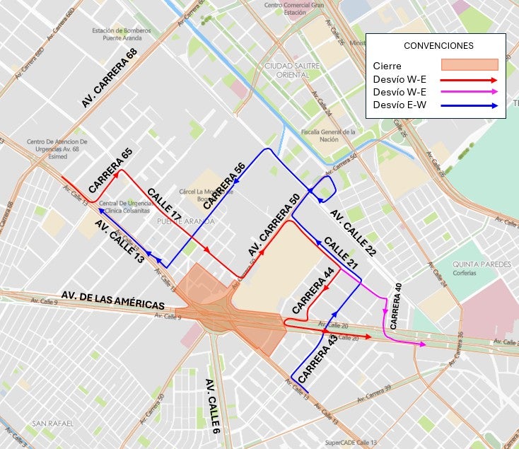 Cambios en el recorrido