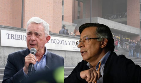 Álvaro Uribe Vélez y Gustavo Petro