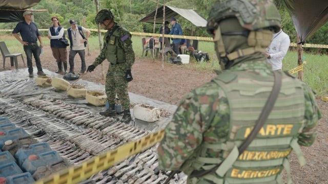 Destrucción de material de guerra.