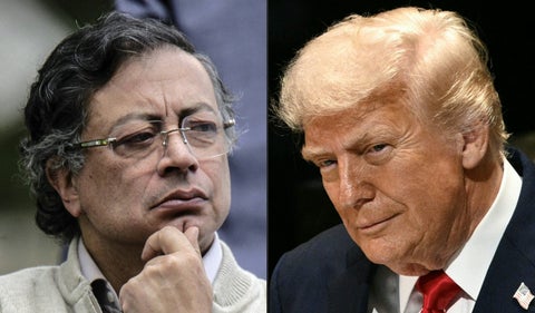 Gustavo Petro y Donald Trump