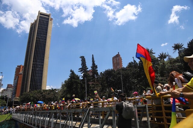 Manifestaciones en Bogotá