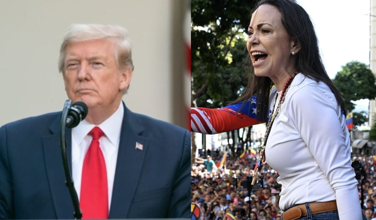 Donald Trump y María Corina Machado