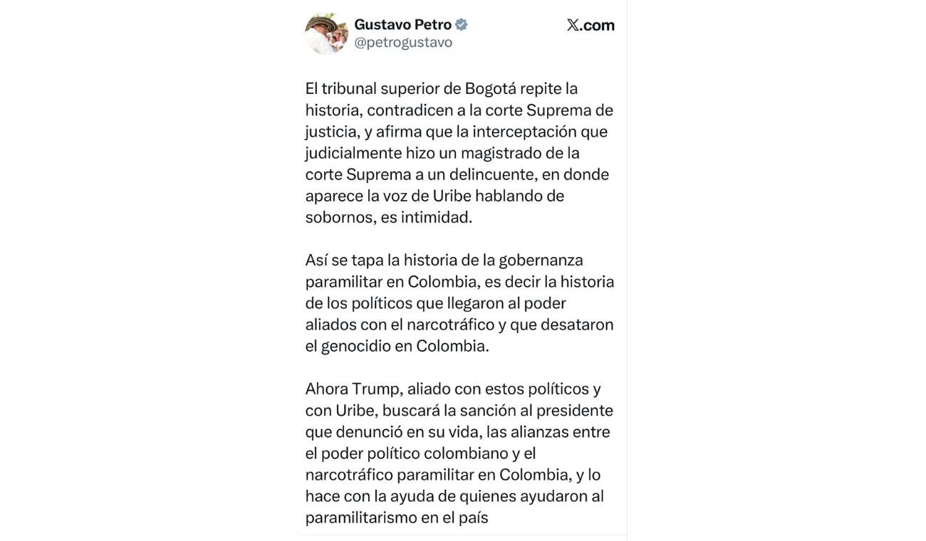 De proteger a los jueces a cuestionar la justicia: las dos posturas de Petro sobre el caso Uribe