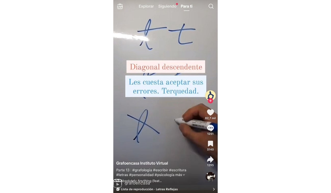 La letra T revela rasgos de personalidad, según la grafología