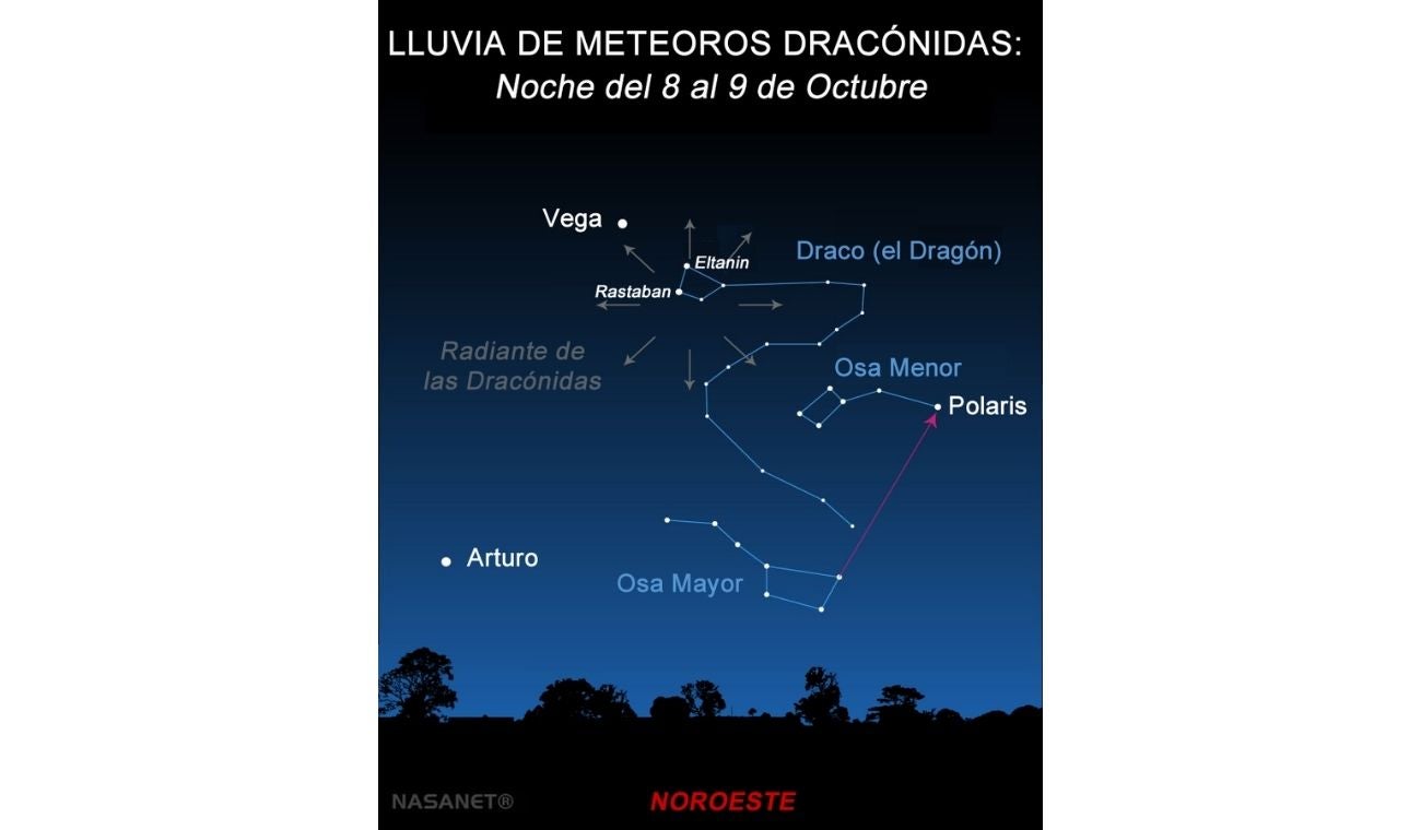 LLUVIA de estrellas DRACÓNICAS 2025: FECHA, hora y dónde ver