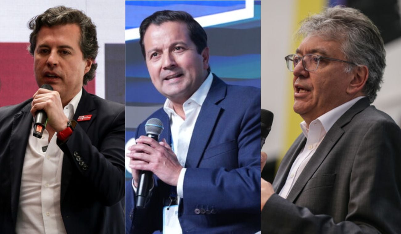 Mauricio Cárdenas, David Luna y Juan Manuel Galán
