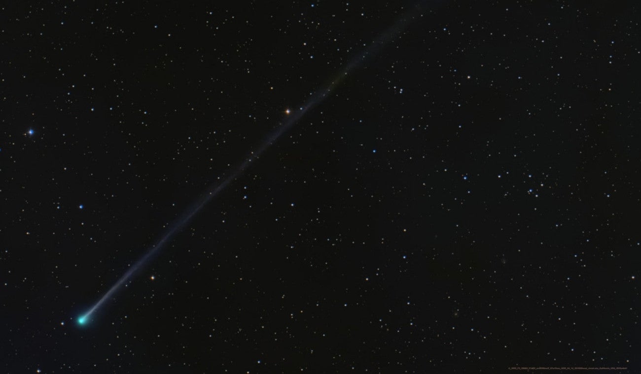 El cometa SWAN podrá verse tras la puesta del sol desde el hemisferio sur.