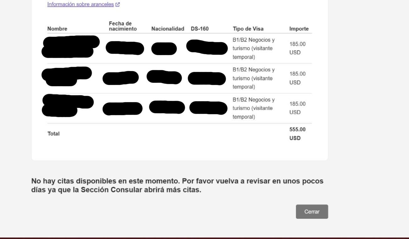 Visa americana sin citas octubre 2025