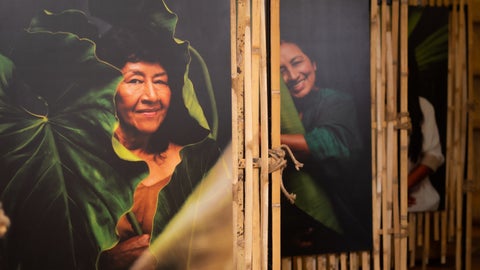 Se trata de una exposición fotográfica que visibiliza el papel de la mujer en torno al cuidado del medioambiente.