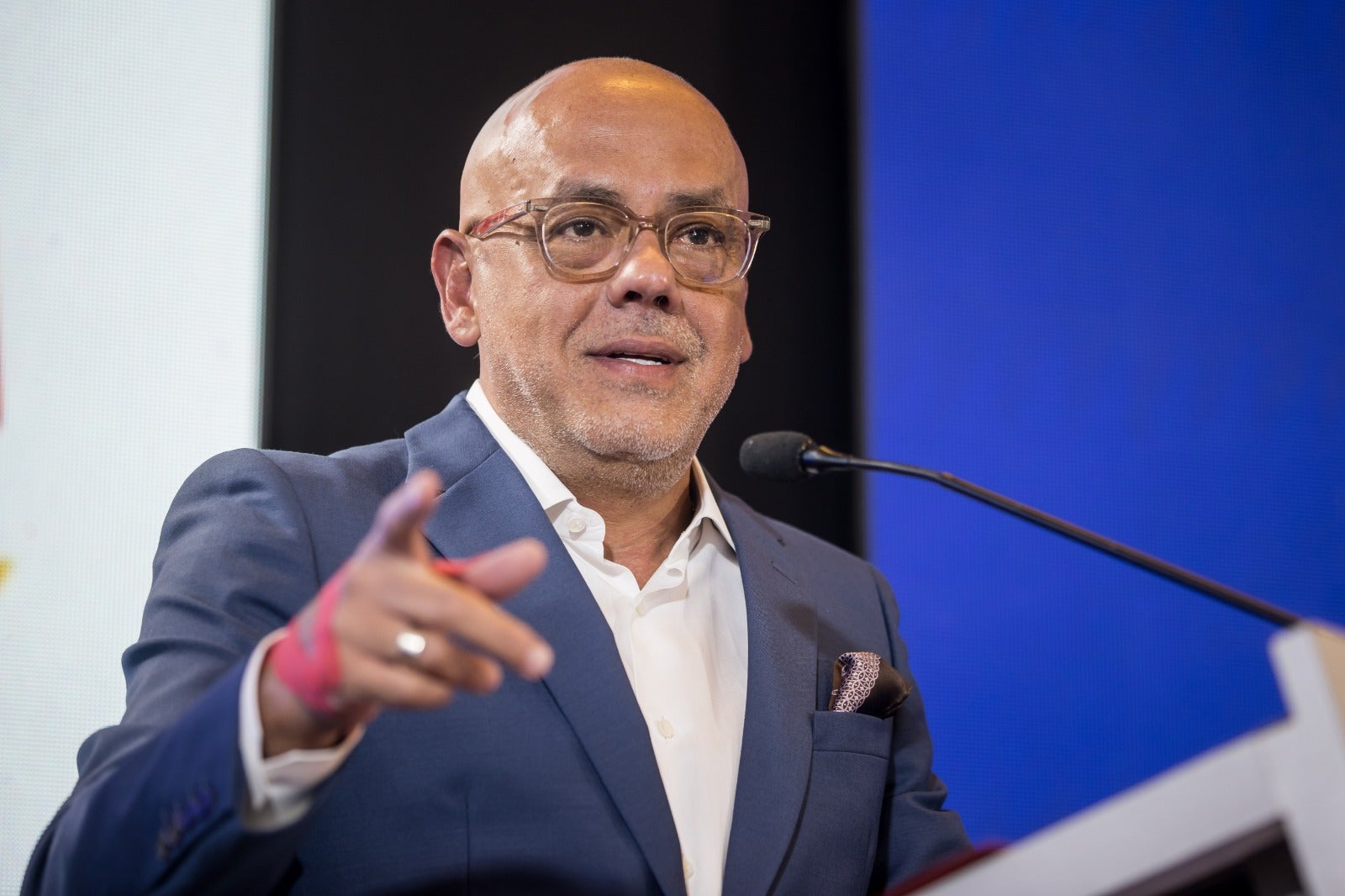 El jefe negociador del Gobierno de Venezuela, el chavista Jorge Rodríguez.