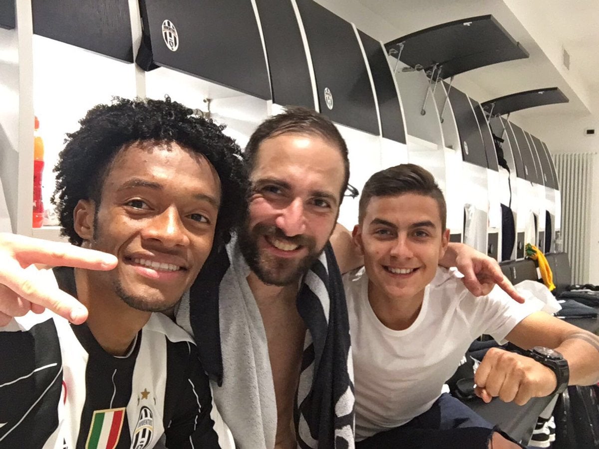Cuadrado, Higuaín y Dybala, los latinos de la Juve