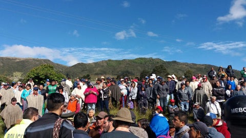 Protesta de campesinos