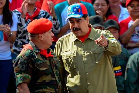 Diosdado Cabello y Nicolás Maduro lideran el gobierno venezolano
